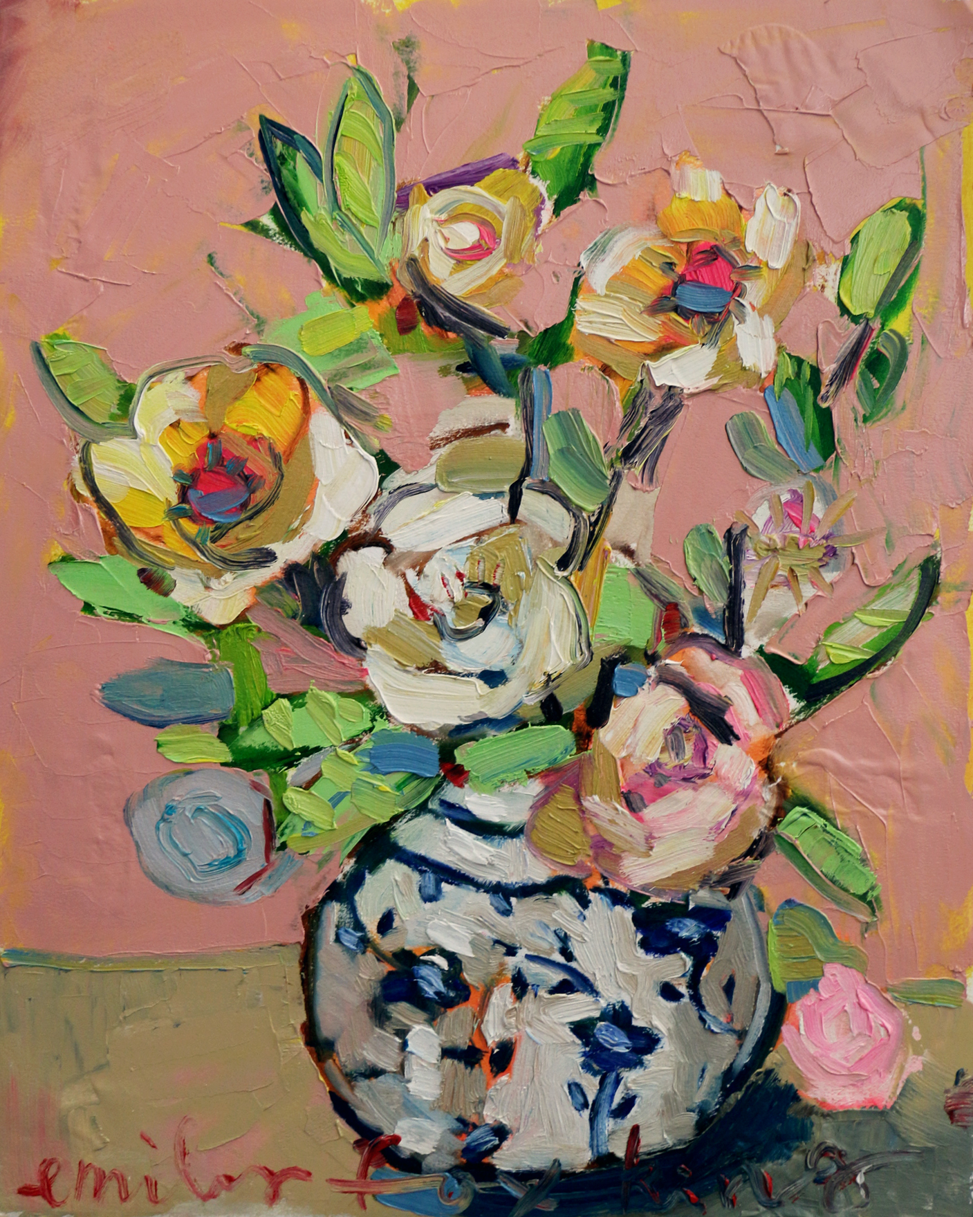 Blue China Vase, Emily Fox King