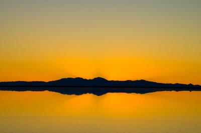 Sunrise, Silver Island Mtn. Great Salt Lake, UT