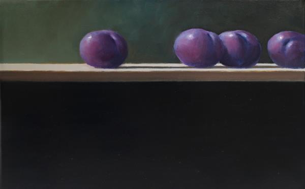 Plums on a Shelf